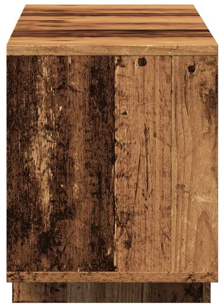 antik fa színű szerelt fa TV-szekrény 120 x 30 x 40,5 cm