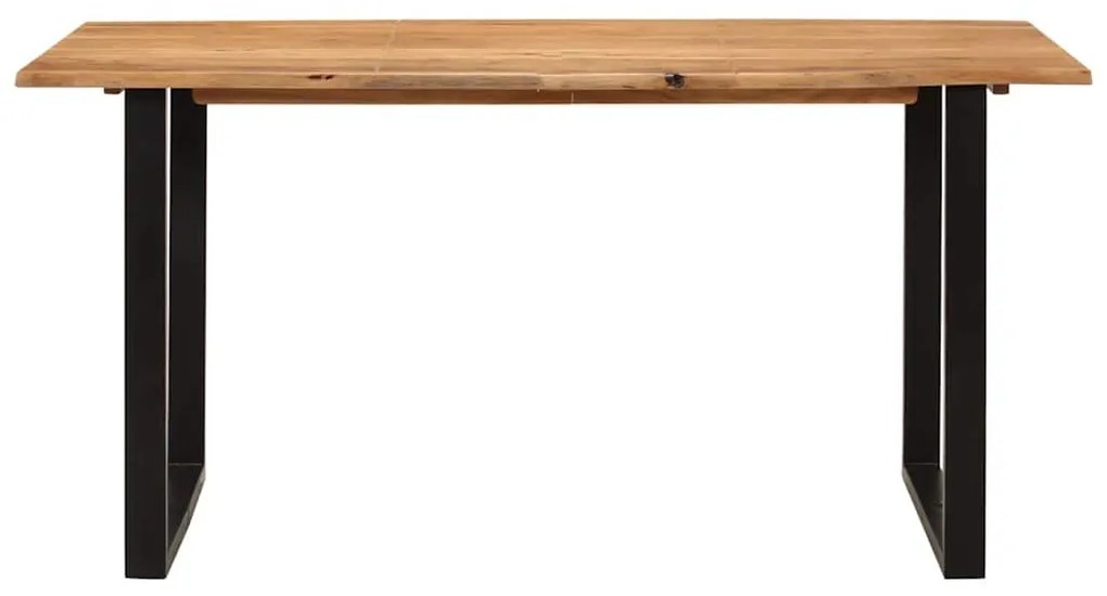 Tömör akácfa étkezőasztal 154x80x76 cm