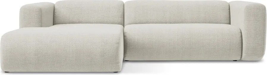 Bézs sarokkanapé (bal oldali-heverő résszel) Ekahi – Makamii
