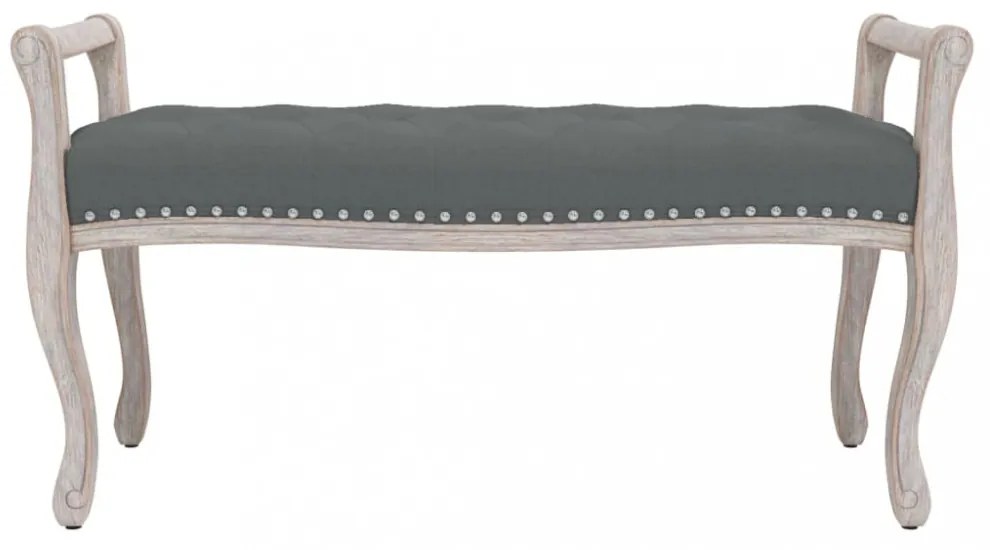 sötétszürke szövetpad 110x45x60 cm