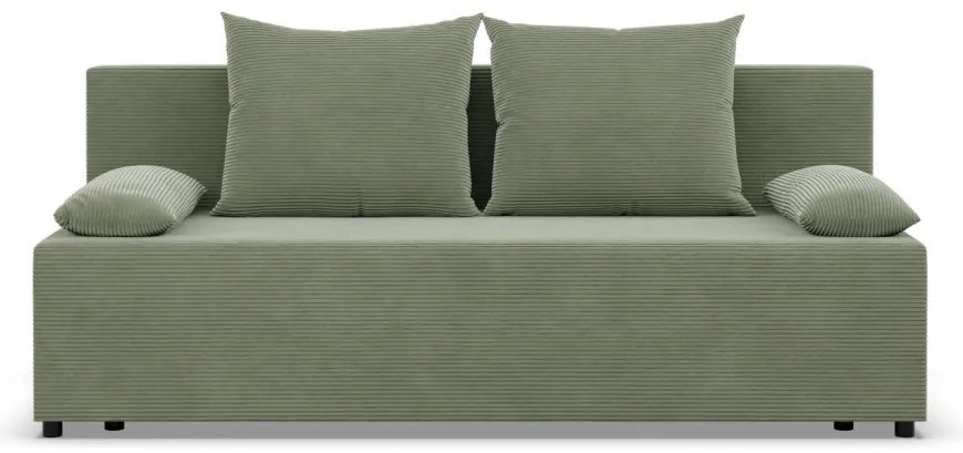 Nobu kanapé, kordbársony, zöld