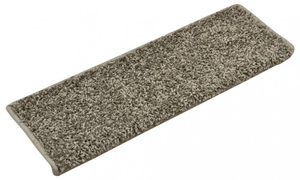 15 db szürke lépcsőszőnyeg 65x21x4 cm