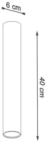 Sollux SL.1002 - Spotlámpa LAGOS 1xGU10/10W/230V 40 cm fekete