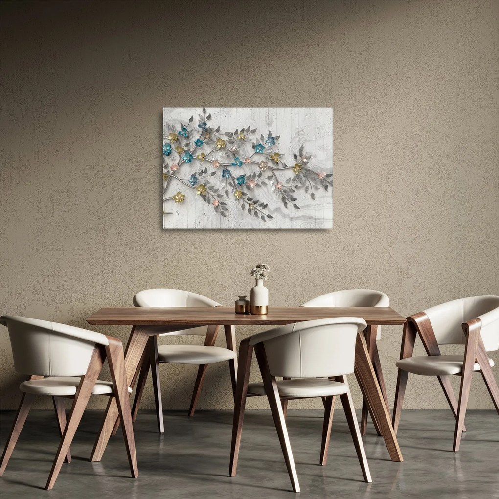Kép - Az ágon - absztrakt (üvegen) (70x50 cm)
