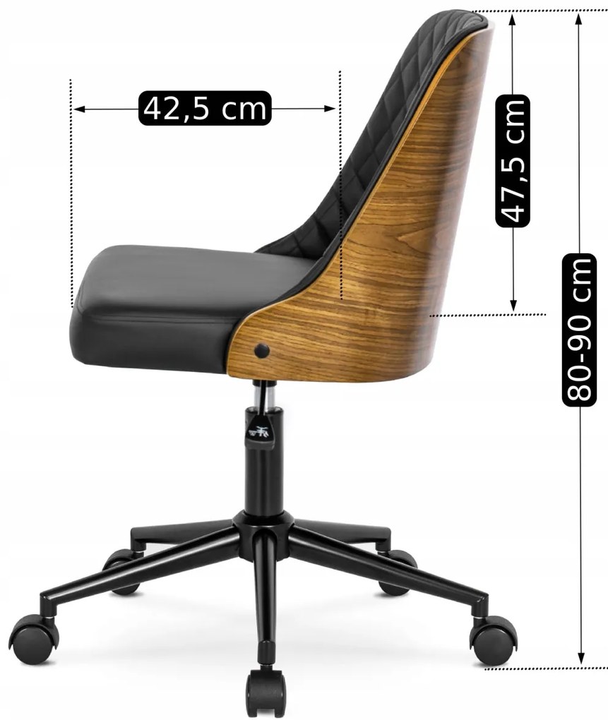 Elegáns Irodai Forgószék Fekete Színben. ALASKA