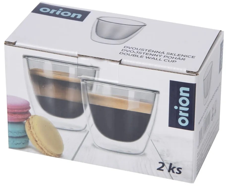 Üveg eszpresszó bögre szett 2 db-os 110 ml – Orion