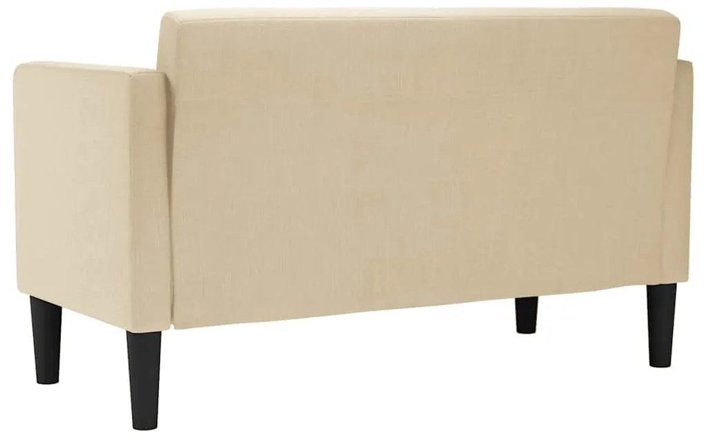 krém szövet loveseat kanapé 111 cm