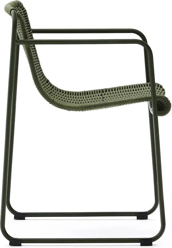 Zöld fém kerti szék Maurina – Kave Home