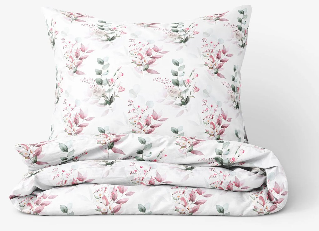 Goldea pamut ágyneműhuzat deluxe - zsenge rózsák 140 x 200 és 70 x 90 cm
