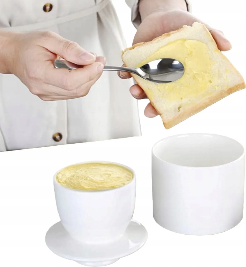 Francia Kerámia Vajtartó Vízhűtéssel Friss Puha Vaj