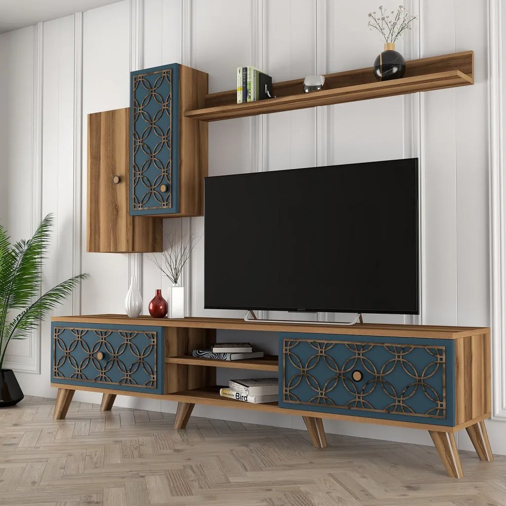 Class TV-állvány, dió, 180 cm – TR845HCT3013