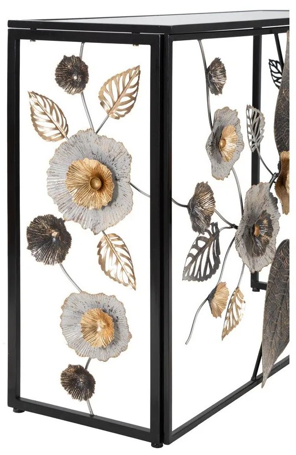 Fekete konzolasztal 42x112 cm Glam Dark – Mauro Ferretti