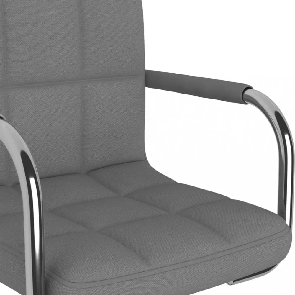 vidaXL világosszürke szövet étkezőszék