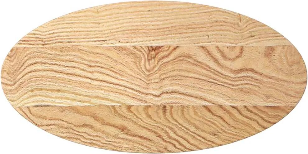 vidaXL tömör akácfa ovális alakú asztallap 80 x 40 x 4 cm