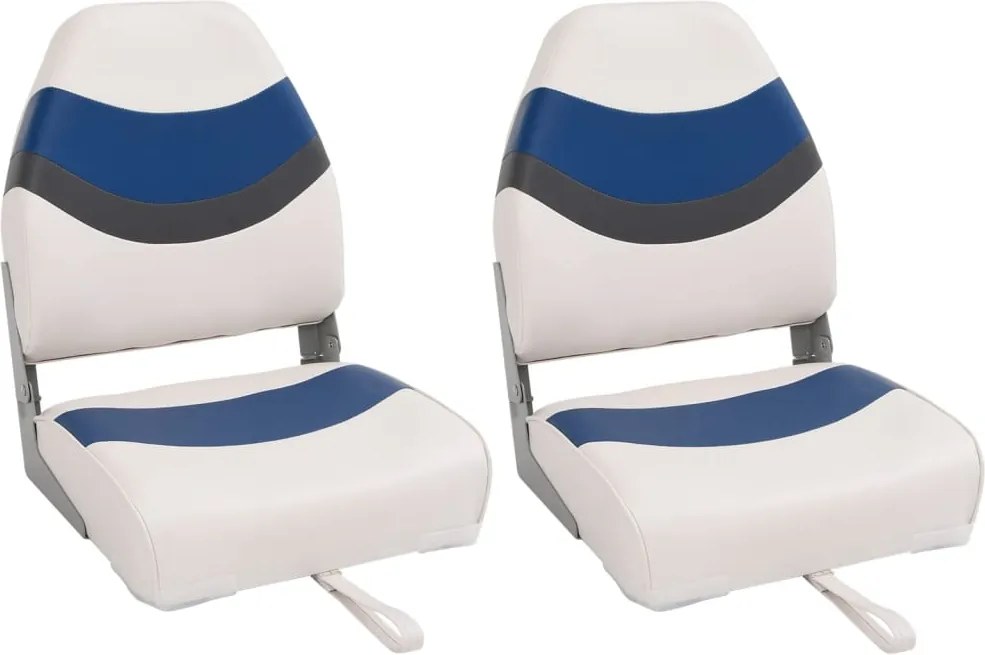 vidaXL 2 db összecsukható magas háttámlás csónakülés 44x38x55 cm