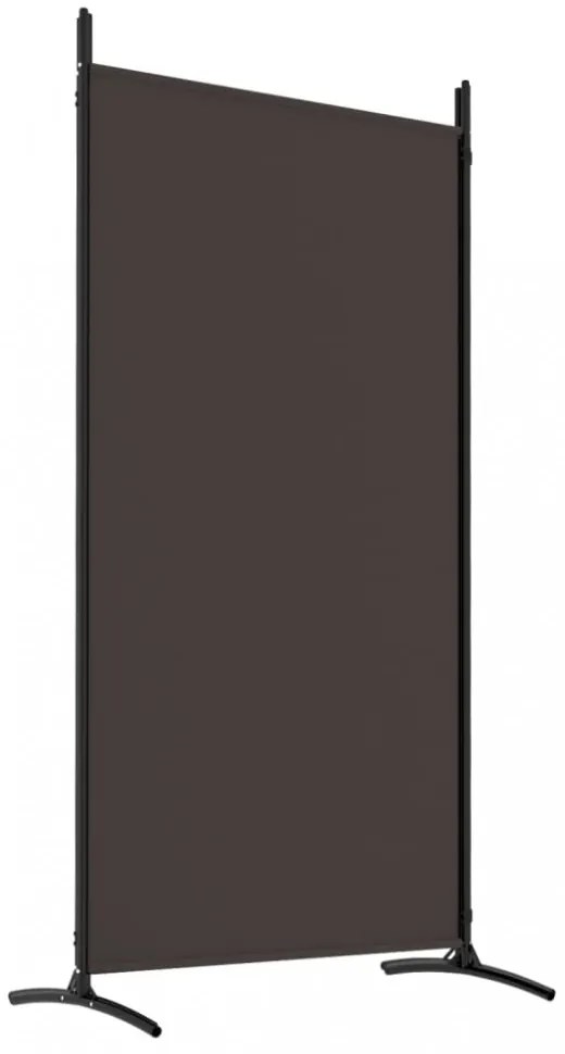 4 paneles barna szövet térelválasztó 346x180 cm