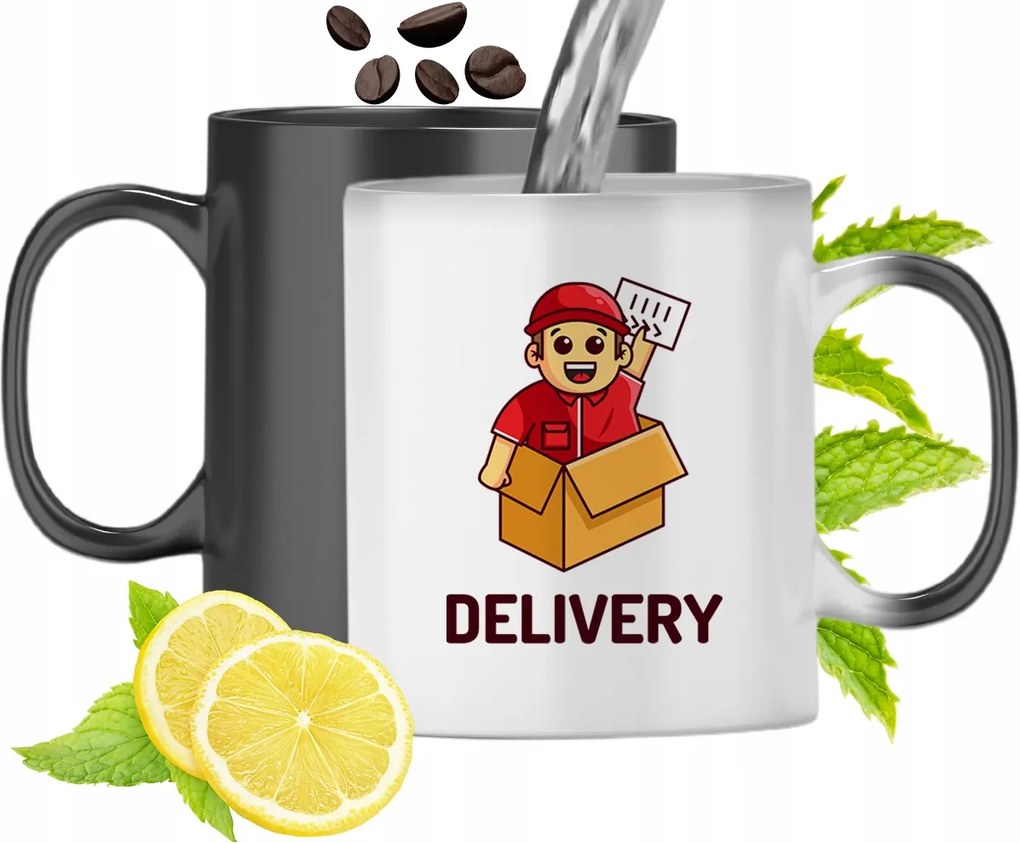 Mágikus Bögre Futárnak Színváltós Nyomtatott Fotóval