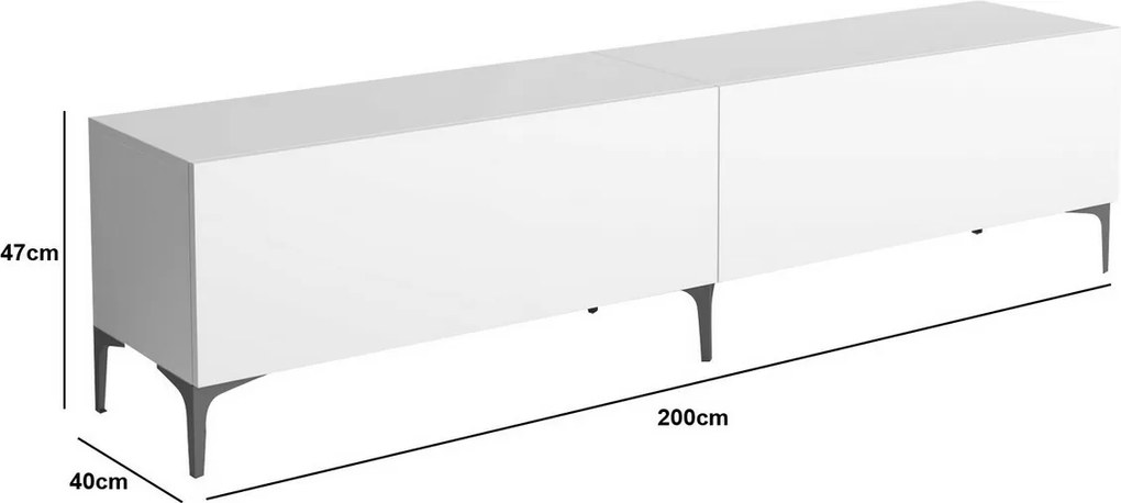 Fron White TV-asztal