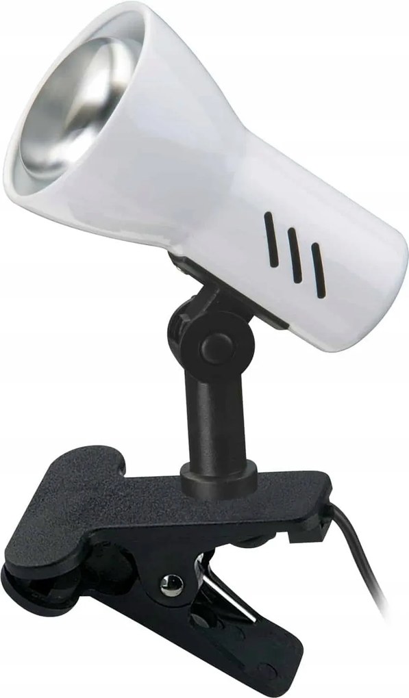 Briloner lámpa csíptetővel, fehér, forgatható, 1x E14, 40W, 11,5 cm