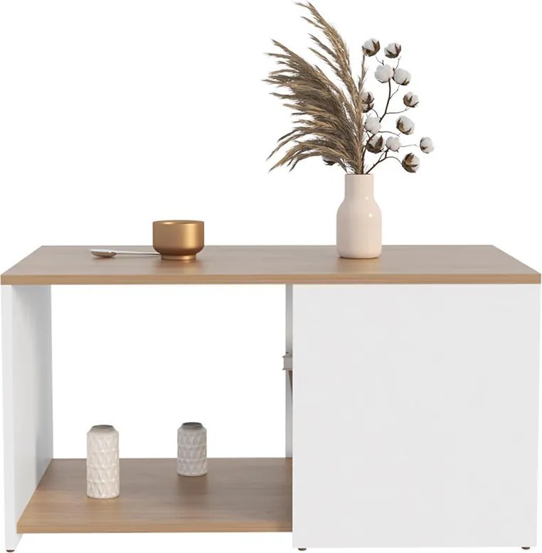 Dohányzóasztal 75x42x40 cm fehér GM-02