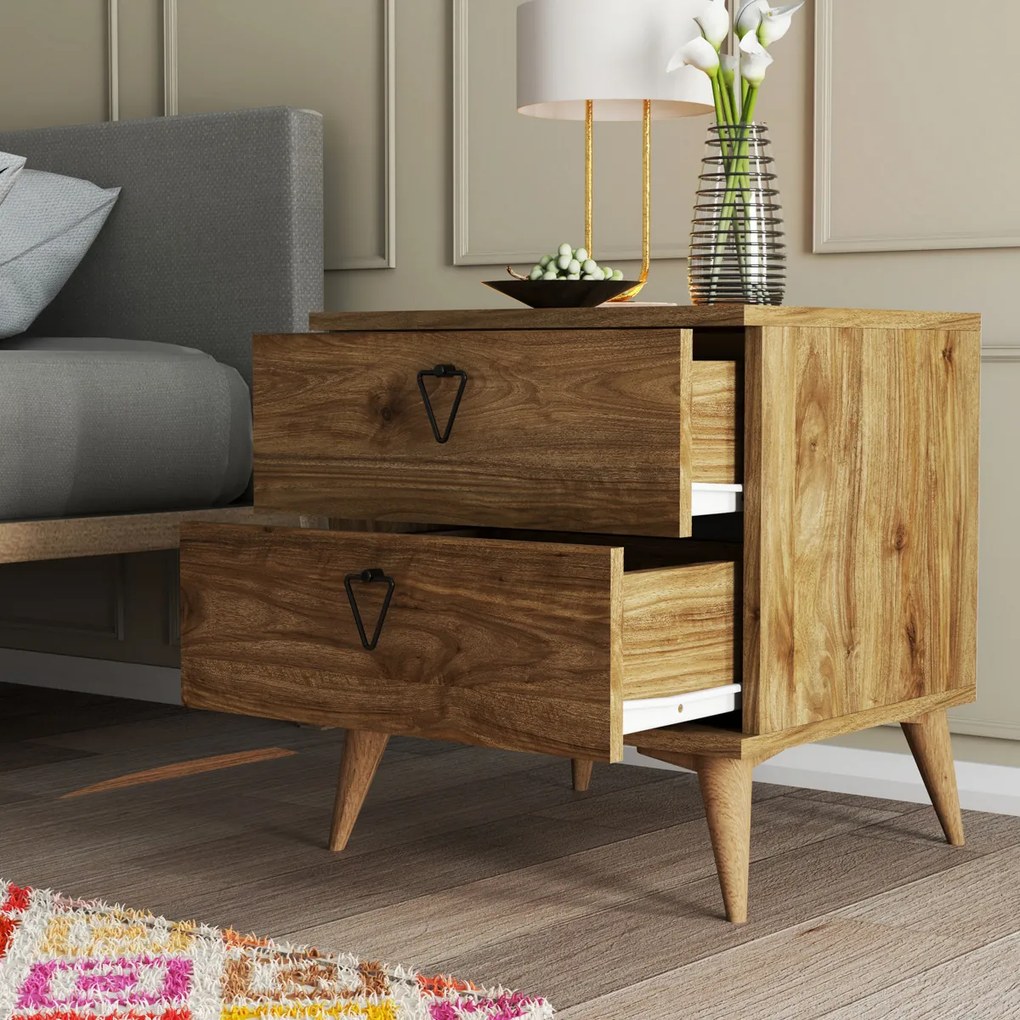 Versa-Ce Walnut éjjeliszekrény