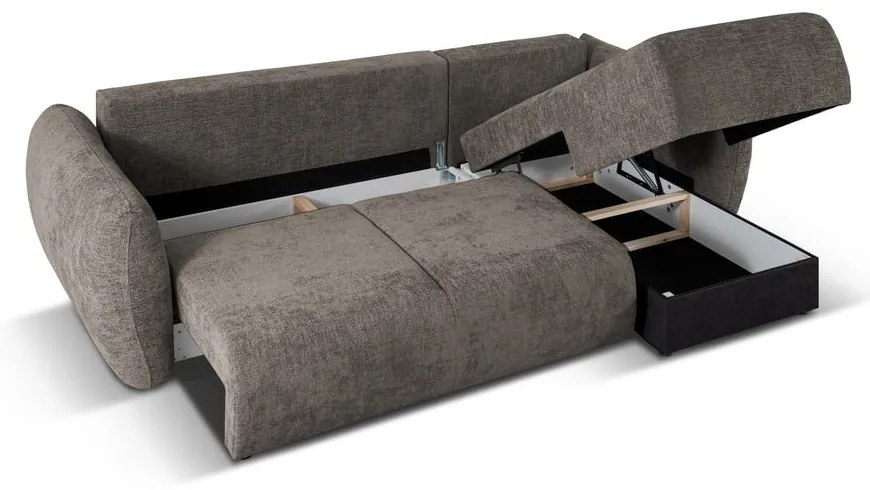 Szürke sarokkanapé (jobb oldali) Matera – Cosmopolitan Design