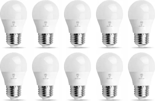 10 db-os Led izzó szett G45 E27 4W Semleges fehér szín
