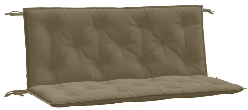 2 db melange tópszínű szövet kerti padpárna 120x50x7 cm