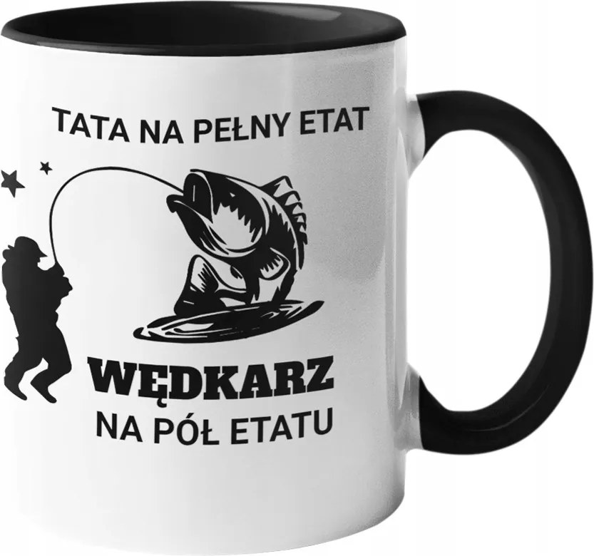 Látványos Bögre Horgászoknak Apa Születésnapi Ajándék Halak 330 ml Csomagolás