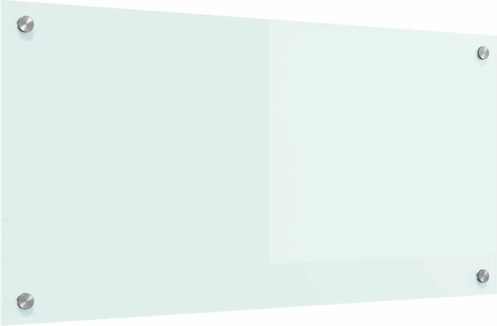 vidaXL Konyhai splashback Fehér 80 x 40 cm edzett üveg