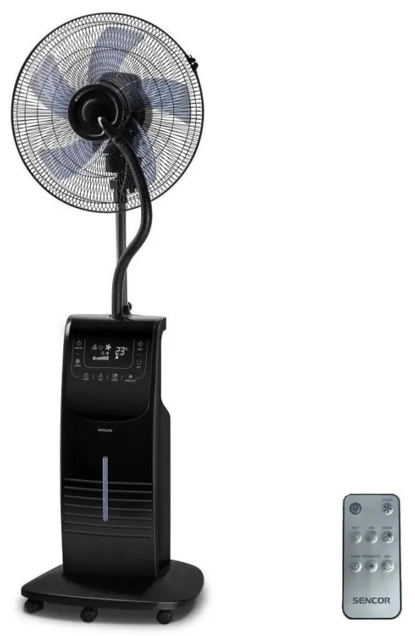 Sencor Sencor-Légkondicionáló vízpermetezővel 90W/230V fekete + távirányítás FT0964
