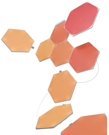 Nanoleaf NL42-0002HX-9PK- KÉSZLET 9x LED RGB Dimmelhető panel HEXAGON LED/2W/230V