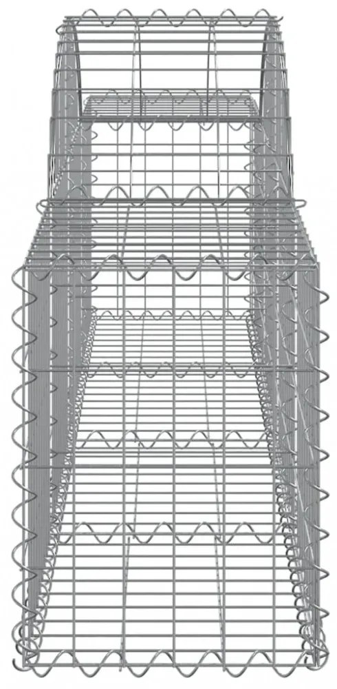 13 db íves horganyzott vas gabion kosár 200x30x40/60 cm