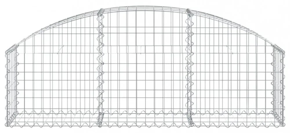 íves horganyzott vas gabion kosár 150x30x40/60 cm