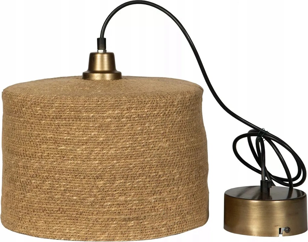 Függő Mennyezeti Lámpa E27 Juta Asztal Felett Boho nagy 30cm konyha nappaliba