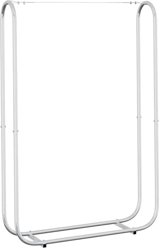 vidaXL horganyzott acél tűzifatároló 100x25x150 cm