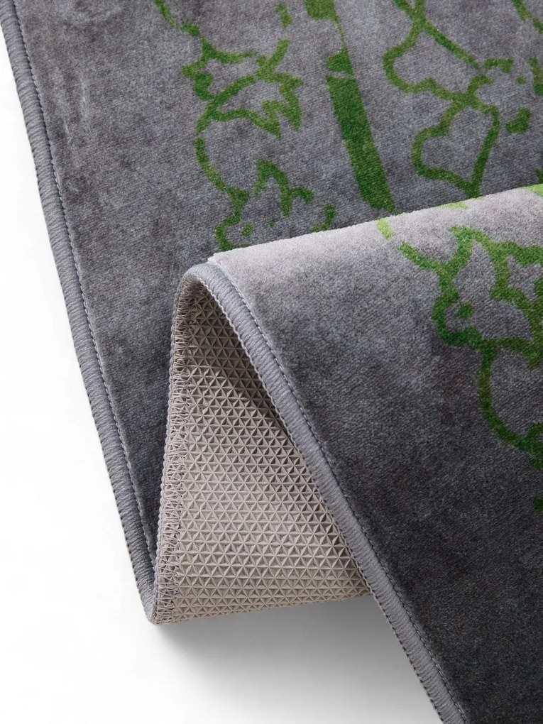 Washable Rug Miray Grey/Green 200x300 cm