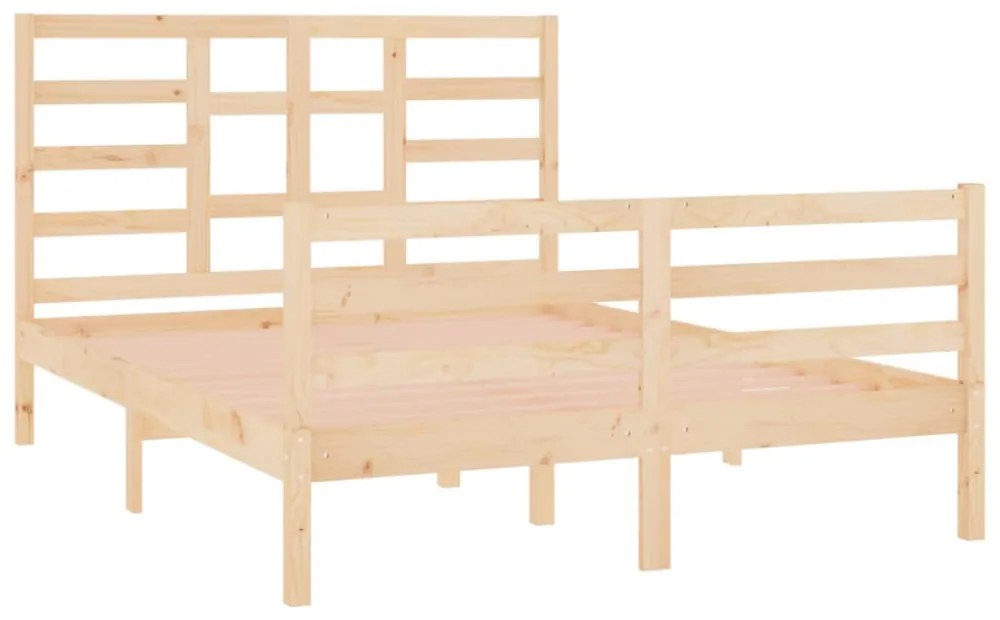 tömör fa ágykeret 140 x 190 cm