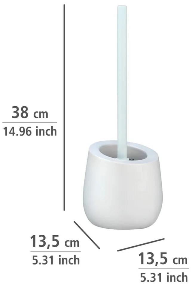 Badi fehér kerámia WC-kefe - Wenko