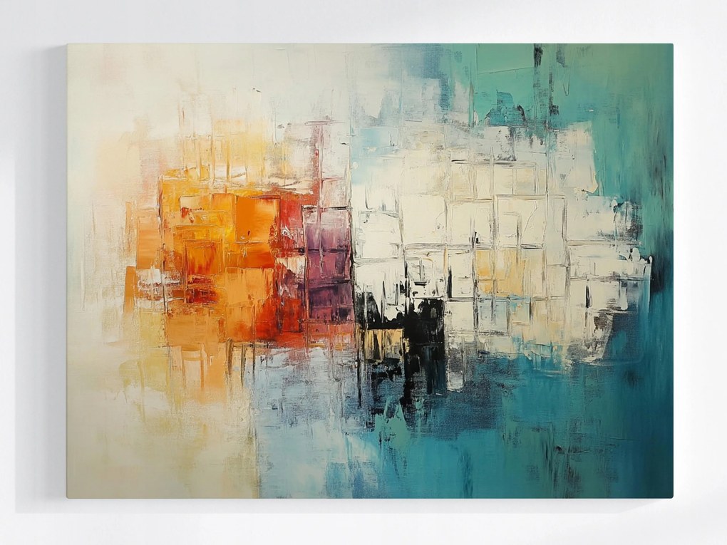 Canvas Vászonkép Színes Absztrakt Geometria Minimalizmus 80x60