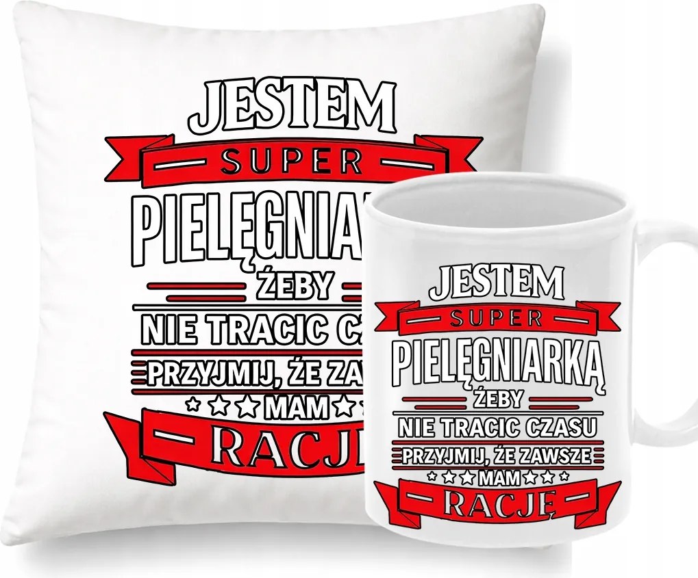 Bögre és Párna Szett Ápolónőnek Ajándék Ápolónő vagyok