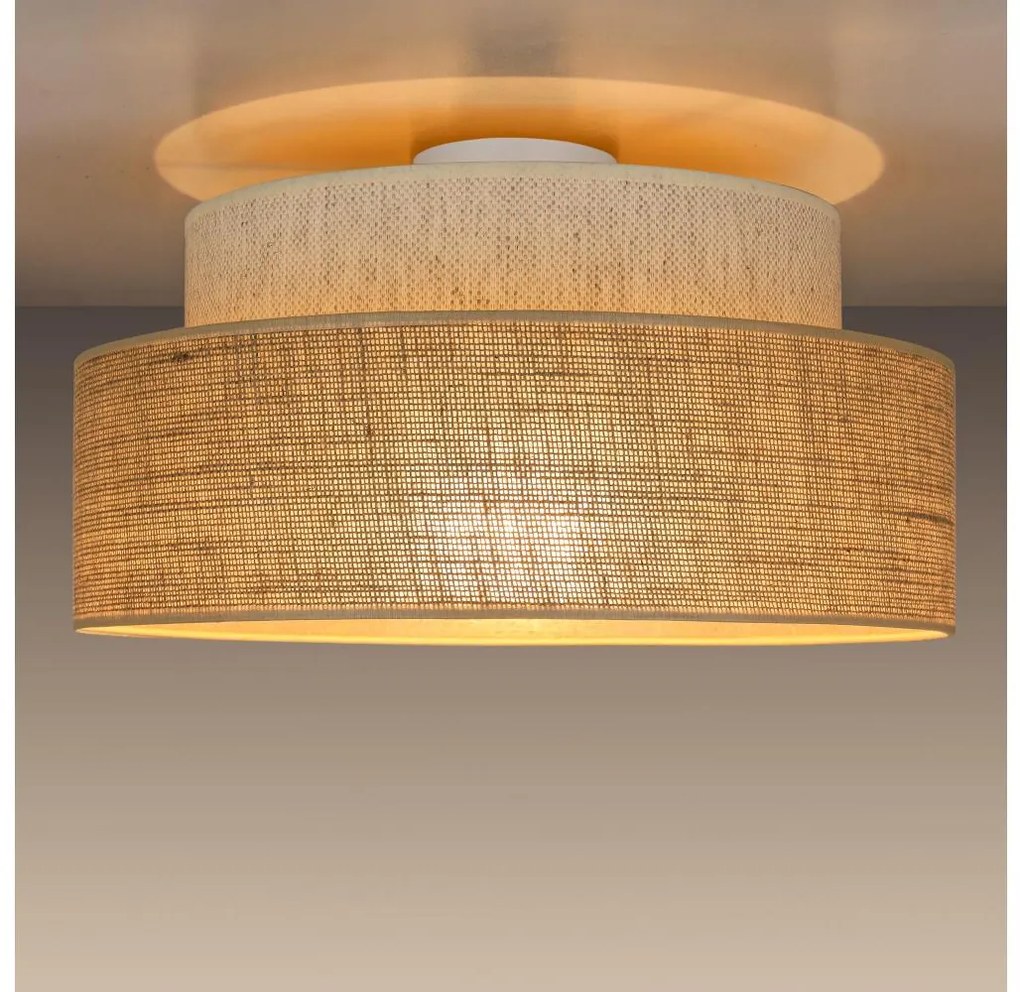 Belis Mennyezeti lámpa BOHO 1xE27/60W/230V átm. 40 cm krémes/bézs BE0920