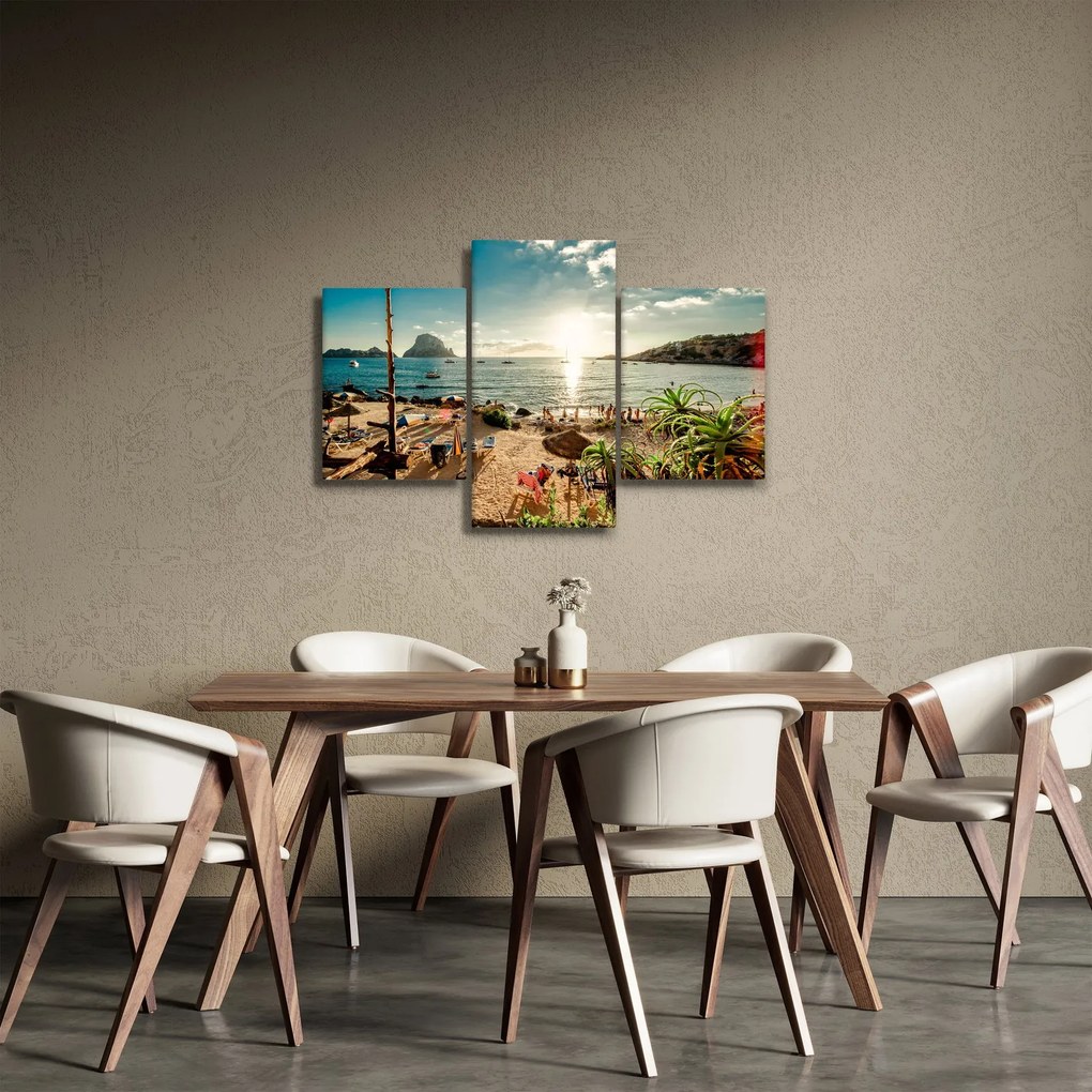 Kép - Strand emberekkel (90x60 cm)