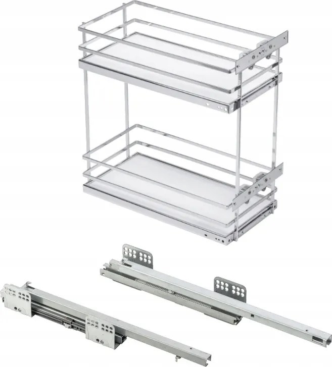 Cargo Kosár Alsó Movix Pro 300 Teljes Alj 30CM Csendes Ház Fehér/króm