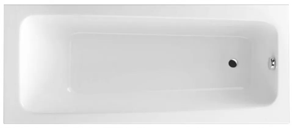 Lugano egyenes kádtest 170, lábbal