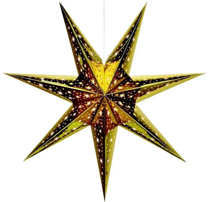 Markslöjd 703614 - Karácsonyi dekoráció NANNA 1xE14/25W/230V arany 75 cm