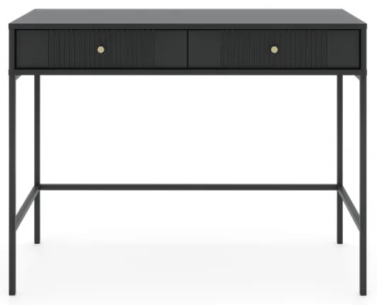 ISEO IS07 fésülködőasztal 2 fiók, Fekete/Fekete/Arany