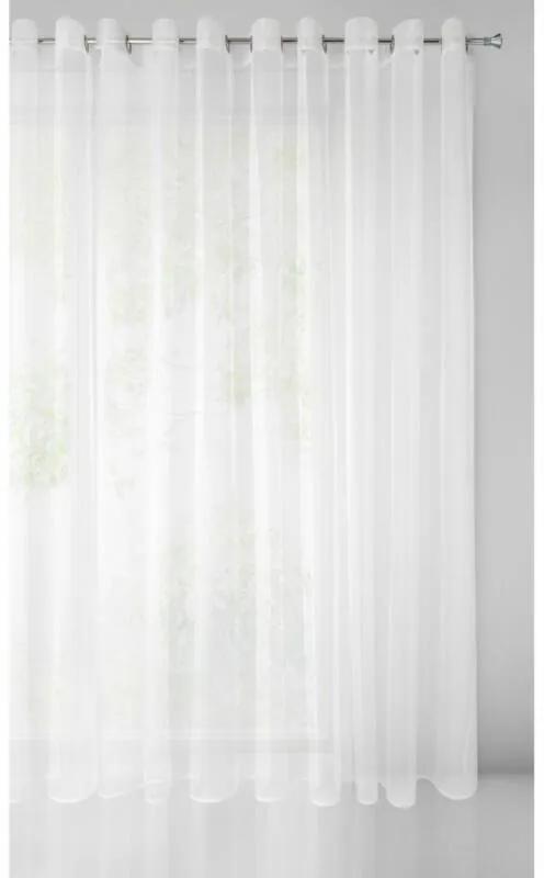 Sylvia egyszínű fényáteresztő függöny Fehér 350x250 cm
