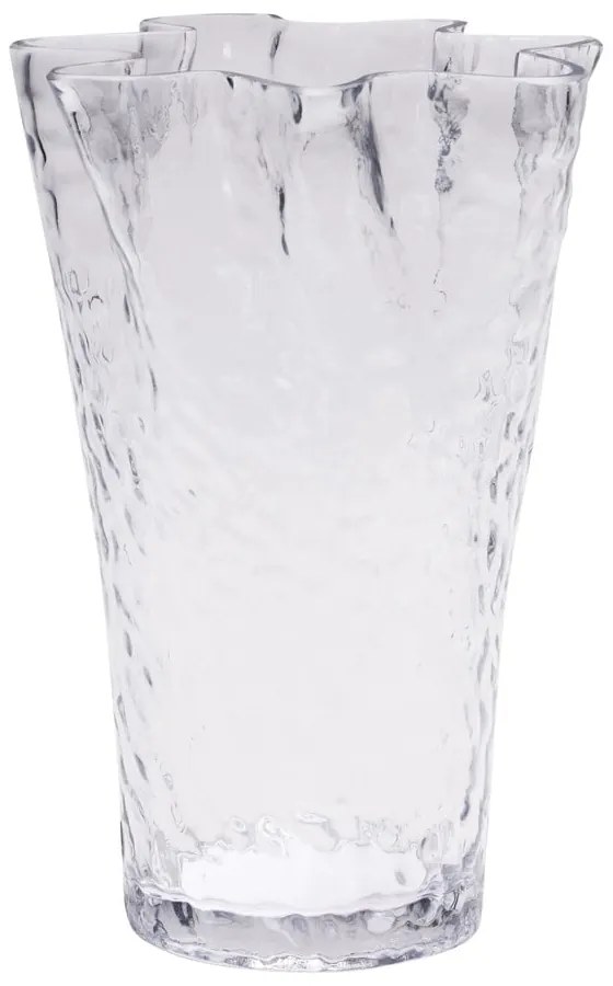 Üveg váza (magasság 30 cm) Ruffle – Hübsch