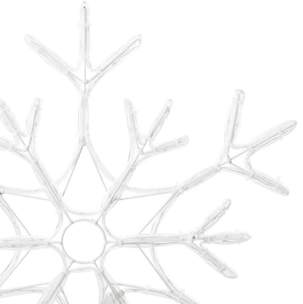 Karácsonyi Hópehely Meleg fehér 56 x 49 x 0.7 cm PVC